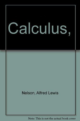 Calculus, B0007DUVAY Book Cover