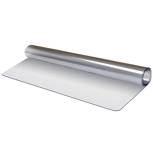 WEIMALL チェアマット 透明 (半透明) 180cm×90cm 厚さ1.5mm エンボス加工 床保護マット 傷防止 ずれない PVC素材 カット可能 床暖房対応 フローリング ダイニングマット クリアマット FCCC2の商品画像（Amazon）