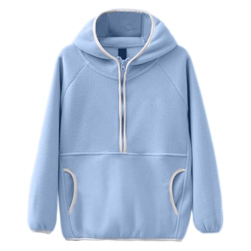 Sweatshirt garçon et fille avec doublure d'hiver chaude en polaire