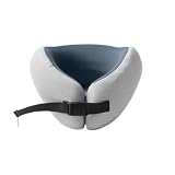 XDMINGY Airplane Pillow for Traveling Office U-Shaped Portable Travel Neck Pillow Breathable and Supportive Airplane(Grey)