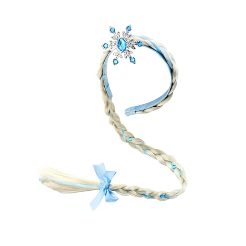 Bandeau Tressé Raiponce,Perruque Raiponce Enfant Fille,Reine Des Neiges Perruque Bandeau Longue Tresse Accessoire Princesse pour Fille Carnaval...