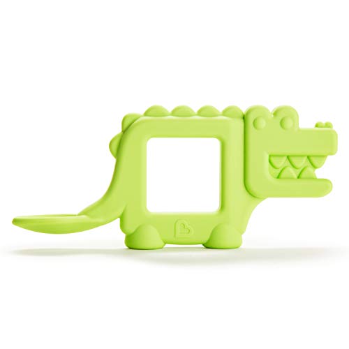 Image of Munchkin The Baby Toon Silicone Teether Spoon, Alligator (As Seen On Shark Tank)