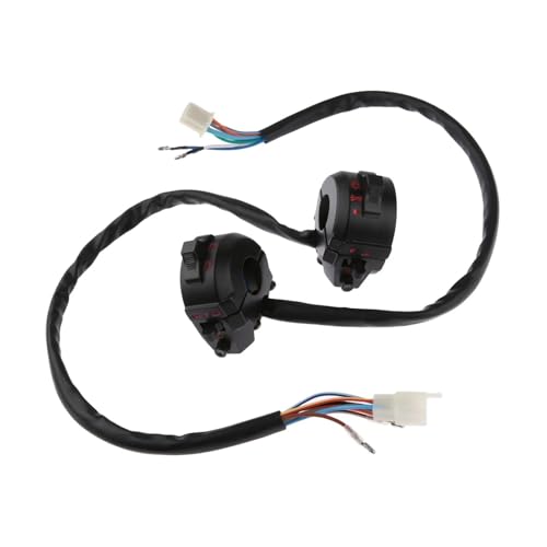Interrupteur guidon moto 7/8 avec commande klaxon et phares