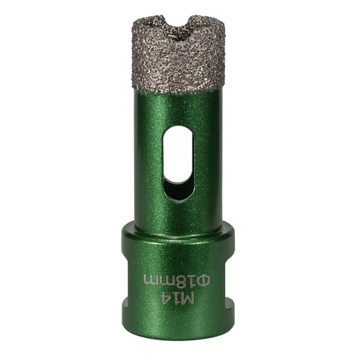 Abridor de agujeros soldado industrial para azulejos de piedra de porcelana, revestimiento de grano de diamante y diseño de rosca M14 de hasta 50 mm de diámetro, taladro cortador de agujeros para