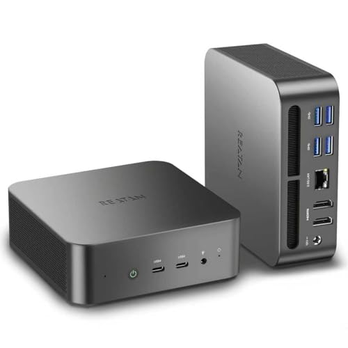 Reatan Mini Gaming PC AI AMD Ryzen 9 7940HS (ő5.2GHz) 64GB DDR5 2TB SSD 5600 MHz RAMAfXNgbv~jRs[^[ARadeon 780M OtBbNXANAbhfB