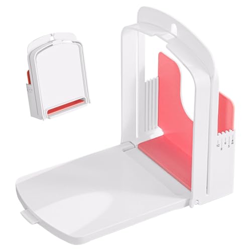 Guía Para Rebanar Pan: Panes Sándwich Finos, Herramienta Para Cortar, Máquina Para Hacer Pan Manual, Cortador Ajustable De Tamaño Compacto, Rebanador De Plegable | Para Tostadas Caseras Cocin