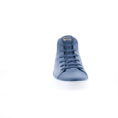 Skechers - Mens Premium Leather Slip-Ins Snoop One - Og Slip On Shoes, Color Navy, Size: 8.5 M US3