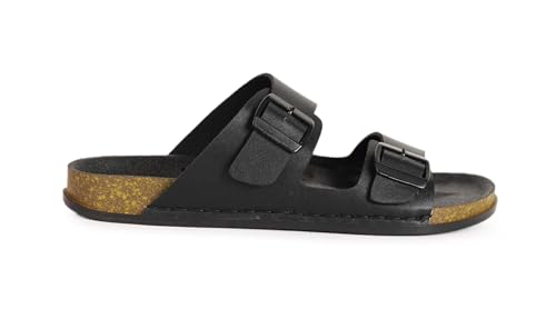 Image of AADI Men's Synthetic Leather Lightweight Comfortable Indoor Outdoor Daily Use Casual Slides /Slippers /Sandals /Floaters