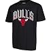 Ultra Game NBA Chicago Bulls Men's Arched Plexi Short Sleeve Tee Shirt, X-Large, Black