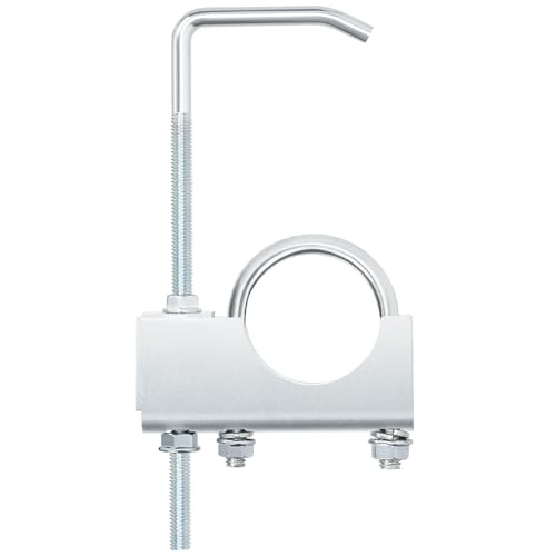 Swpeet 1Pcs 2.25 Pulgadas de Abrazadera de Escape con Colgante, Soporte Silenciador Universal Pesado, Abrazadera en la de, Herramientas Automotrices de la del Sistema de para Camión Coche de 2.25 '