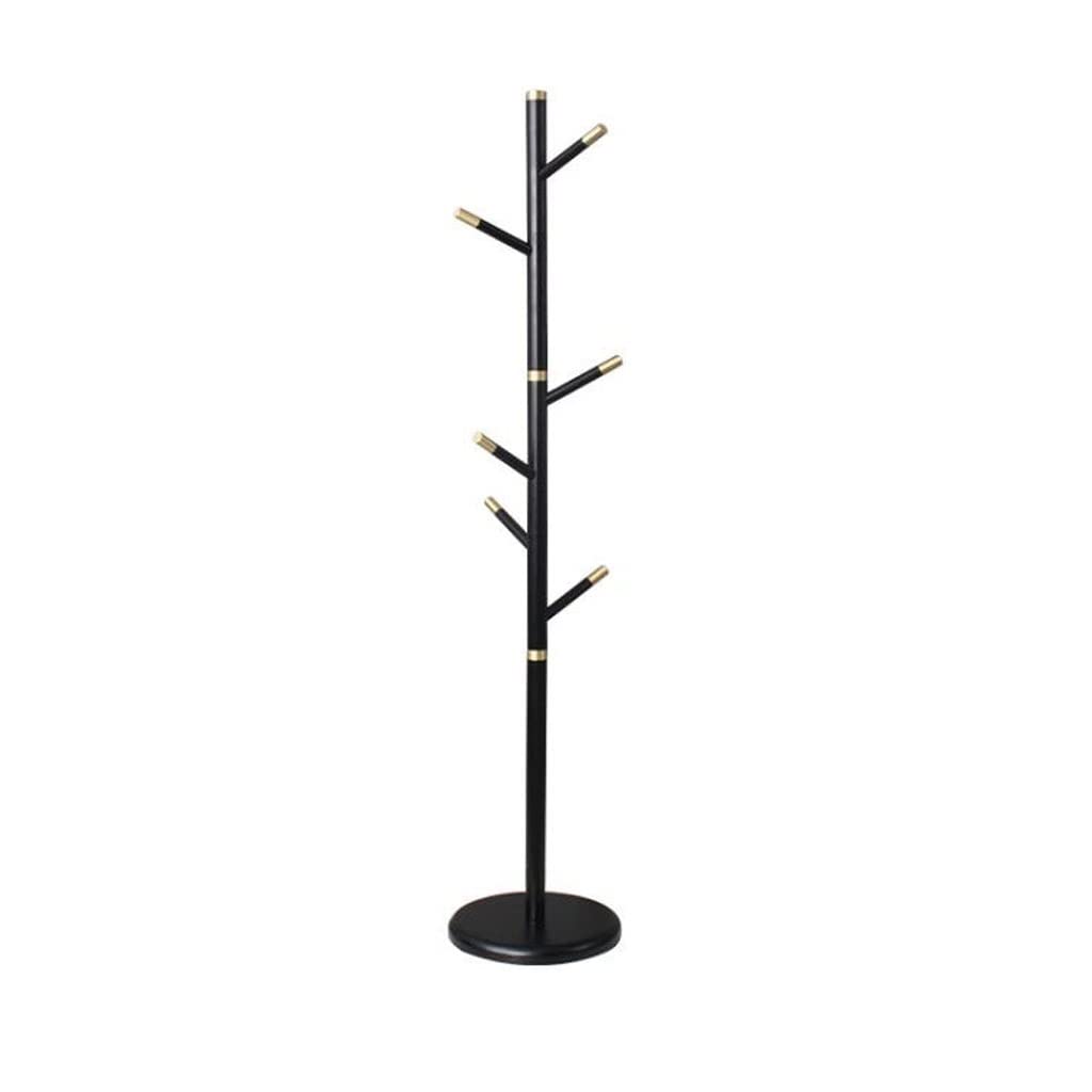 Porte-manteau autoportant rétro en bois modèle B pour entrée et chambre TUSUOD