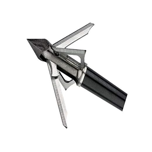 Muzzy Trocar HB Hybrid 4 Blade Broadhead, Silver