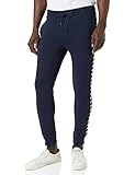 Pantalones Kappa con logo Kappa Jenner Pantalón de chándal, Negro (Total Eclipse), Medium para Hombre