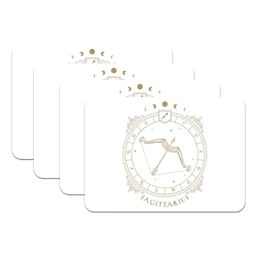 Set de table blanc caoutchouc grand format pour protéger et décorer style tarot - 2