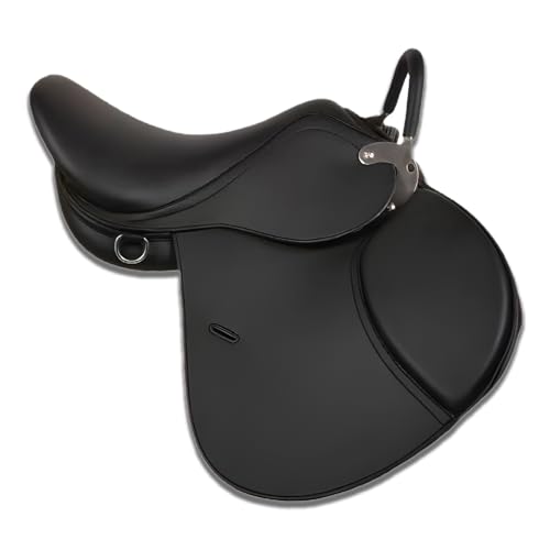 Silla de montar junior, silla ecuestre silla de montar americana caballo de doma clásica silla de montar occidental silla de montar de truco silla de carreras, para diversas competiciones ecuestres