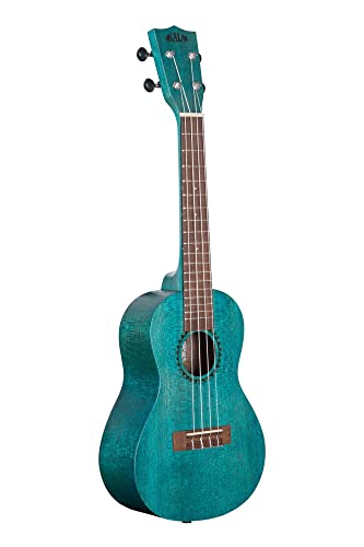 Kala Brand Music Co. AUS-KA-MRT-BLU-C-COMBO-DLX Kala Mrt-Blu-C, Modern Meranti In Watercolors Ukulele - Ocean Blue Concert Bundle With Hard Case, Tuner thumb #2