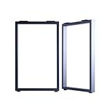 エイアイテック(AITECH) AIS 金属角枠脚2本セット 高さ69.5cm 奥行43cm テーブルキッツ ブラック TBK-D43 BK