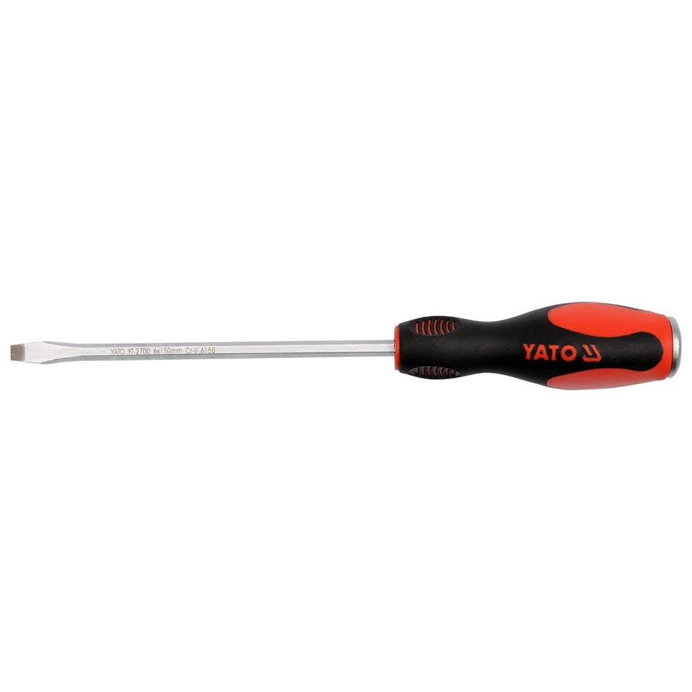 Yato Yt-2700 Go-Through Slotted Screwdriver 6X150Mm (6150Crv) |Screw Driver For Home|Screw Driver|Industrial Tools & Machine|Furniture Tools|Hand Tools|Tool|Torx Screwdriver|Carpenter-picture-12