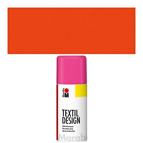 CREATIV DISCOUNT® NEU Marabu Textil Design Spray,150ml, Neon-Orange