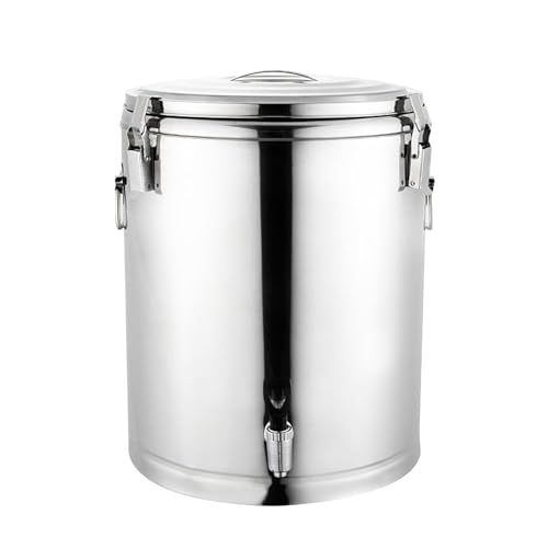 Recipiente para Transportar Leche, de Acero Inoxidable, con Aislamiento y Grifo, para café, Leche, té, Sopa Dulce, Vino y líquidos (41 l)