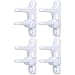 Safety 1st Outsmart Lever Handle Lock, White, 4PK, One Size