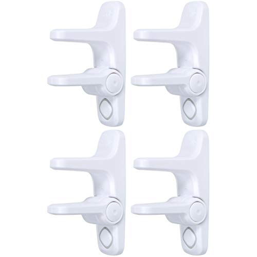Security 1st Outsmart Lever Deal with Lock, White, 4PK
