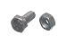10 X HEX BOLT SET SCREW 4.8 GRADE M10 25MM BZP ZINC PLATED WEATHER RESISTANT