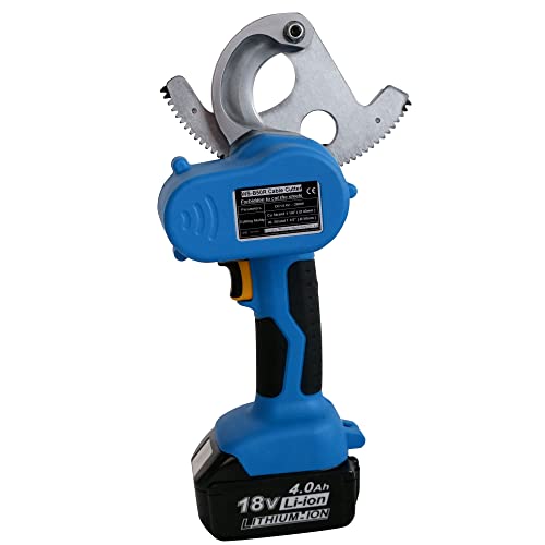 Electric Cable Cutter, Cutting Diameter Cordless Cutter Battery Prowered Cable Cutter, Max Cable Cutter,Easily Accessible Forward/Reverse Switch #TOP5