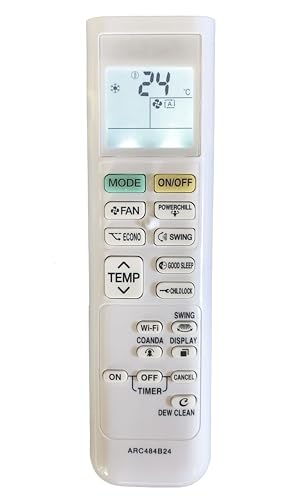 Image of LipiWorld ARC484B24 (Dew Clean WiFi) AC Remote Control (Old Remote Exactly Same Will Only Work) Compatible for Dai-kin AC Remote