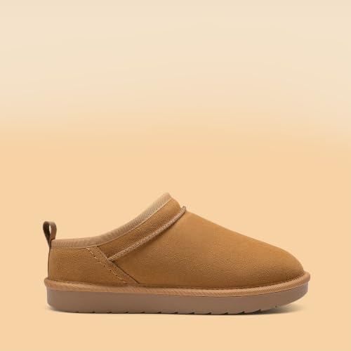 DREAM PAIRS Women's Genuine Suede Slip On Slippers,Size 7,Chestnut - image 6
