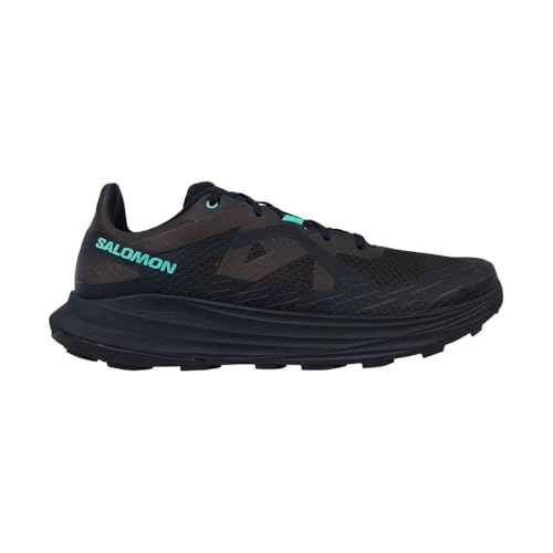 Salomon Mens Ultra Flow Black Coffee/Black/Electric Green 10 Medium