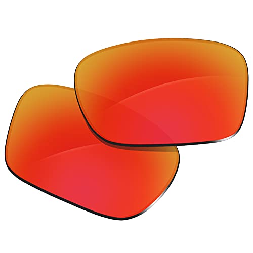 Glintbay 100% Precise-Fit Replacement Sunglass Lenses for Spy Optic Discord - Polarized Fire Red Mirror -  S01DD-PFRM