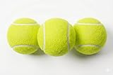 Cricket Tennis Ball, Rubber, Yellow, Pack of 3