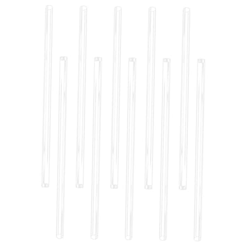 HANABASS 10pcs Transparent Led Meteor Shower Light Protector Tubes String Light Covers for Outdoor Decoration Durable Shell for Festive Ambiance