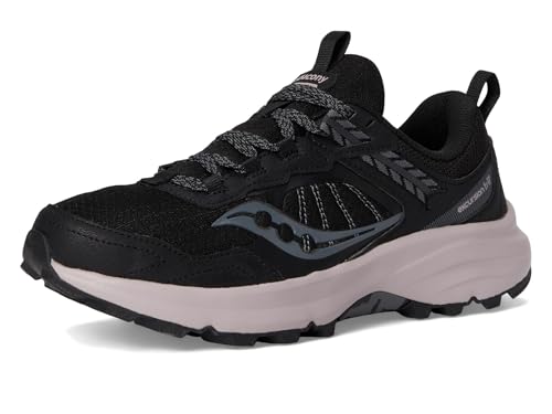 Saucony Women's Excursion Tr17 Sneaker, Black/Woodrose, 7