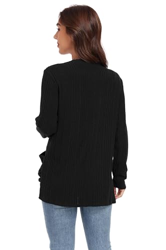 GRECERELLE Womens Long Sleeve Lightweight Open Front V-Neck Casual Cardigan Sweaters Outerwear with Pockets 2025, S-2XL4