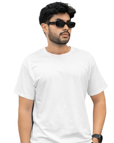 Image of DRIP Men's Solid Cotton Round Neck Half Sleeve T-Shirt