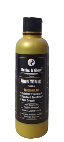 Herbs And Glow Herbal Revitalising Bottle Gourd, Coconut, Sesame, Ral and Rose Water Scalp Hair Tonic | Gives Long, Strong & Thick Hair | For All Hair Types 200ml