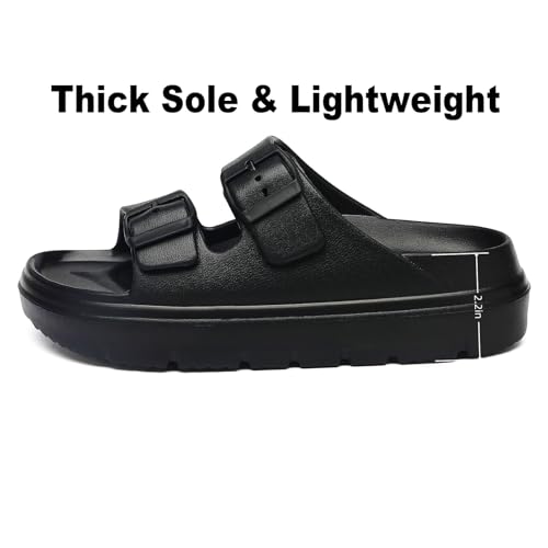 Image of TIKVAW Women's Platform & Wedge Sandals with Arch Support for Woman Slides Comfort Lightweight Outdoor Slippers Ultra Cushion