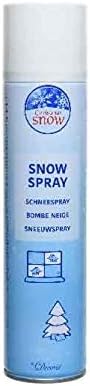 Kaemink SNOW - 400ml Spray Can of Artificial Fake Indoor Powder Snow Spray - Christmas Tree Snow and Window Snow Decoration suitable for Snow Stencils