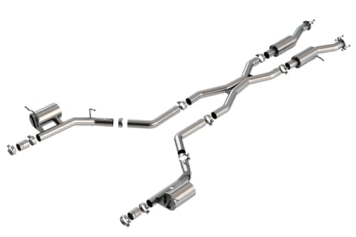 BORLA 140887 Cat-Back Exhaust System for 2021-2023 Dodge Durango SRT Hellcat 6.2L V8 Automatic Transmission All Wheel Drive 4 Door (No 2022 Model). BORLA System Does NOT Include Tips. Reuse O.E. Tips.