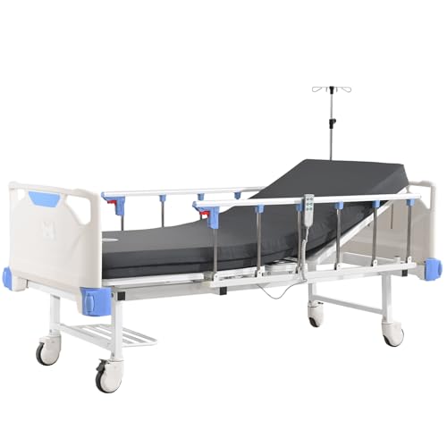 OLERN Full Electric Hospital Bed with Memory Mattress for Home