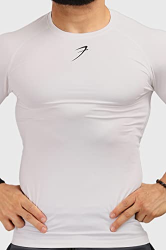 Image of FUAARK Men's Full Sleeve Compression T-Shirt - Athletic Base Layer for Fitness, Cycling, Training, Workout, Tactical Sports Wear