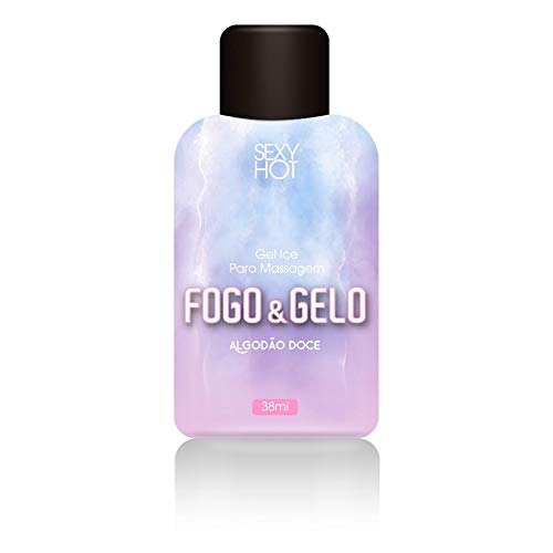 Gel beijável FOGO E GELO - Algodão Doce - (Esquenta/Esfria) - 38ml