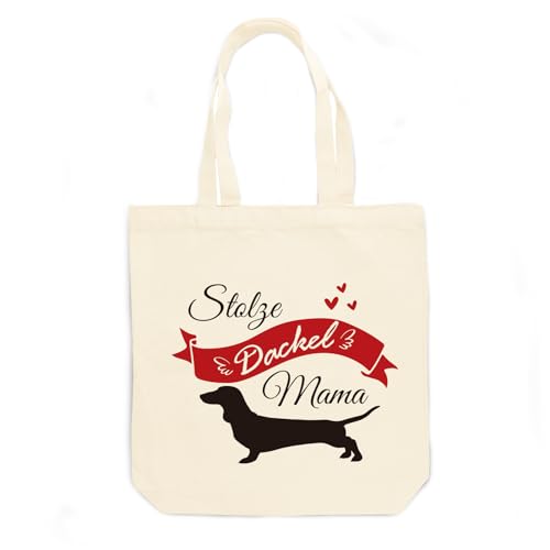 LmashRbaiw Taschen Geschenk für Hundebesitzer,Stolze Dackel Mama,Inspiration Geschenke,Geschenk für Beste Freunde Mädchen Schwester Kollegen
