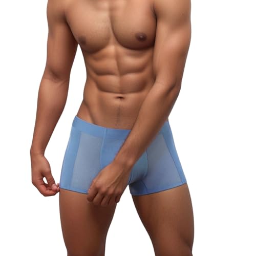 SilkCut Seamless Air Micro Modal Trunk Underwear for Men, 3 Pack, MultiColor (US, Alpha, Medium, Regular, Regular, Blue)2