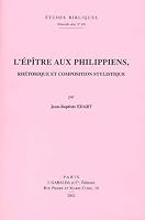 L'Epitre Aux Philippiens: Rhetorique Et Composition Stylistique 2850211389 Book Cover