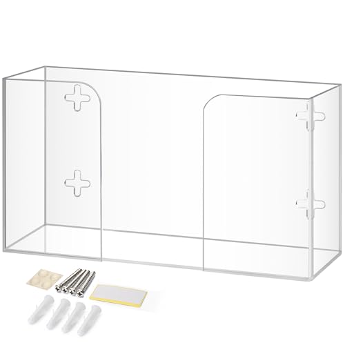 Storage Standard Glove Box Holder Dispenser - Kitchen, Medical, & Latex Gloves Holder Wall Mount or...
