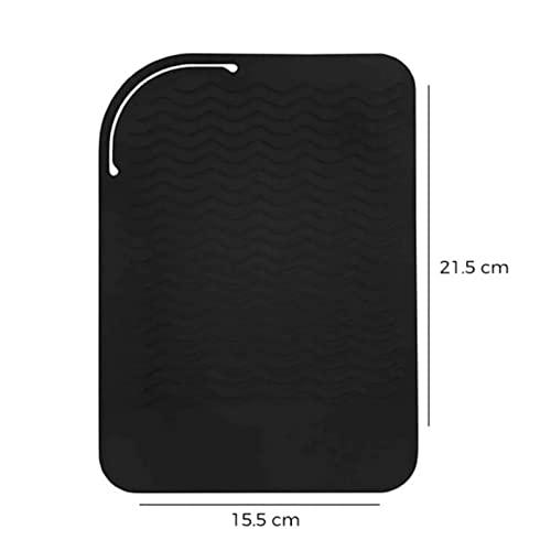 Funda y Alfombra de Silicona Resistente al Calor para Planchas de Pelo, Rizadores y Herramientas de Estilizado Capilar, Portátil para Viaje miniatura 4