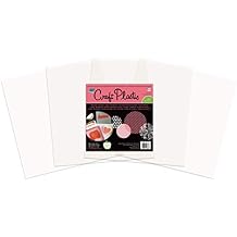 Grafix FoodSafe Craft Plastic Film Reusable .005 Thick Translucent Film, Perfect for Sugar Craft Stencils, Cookie and Cake Decorating, Chocolate Work, and More, Frosted, 12 x 12, Pack of 25